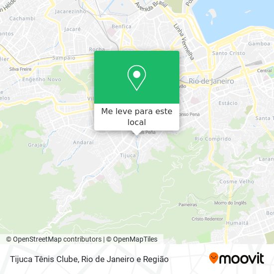 Tijuca Tênis Clube mapa