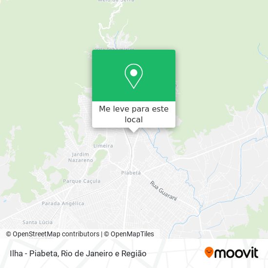 Ilha - Piabeta mapa