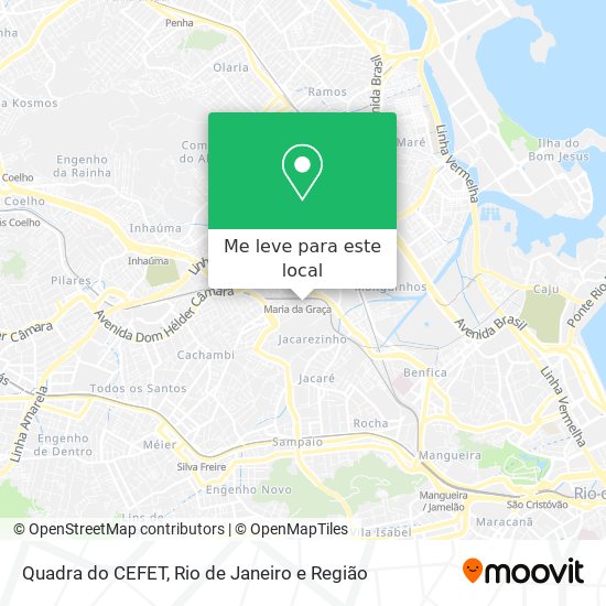 Quadra do CEFET mapa