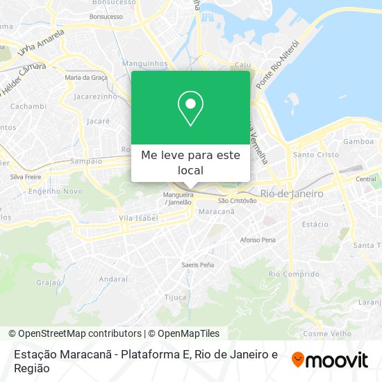 Estação Maracanã - Plataforma E mapa