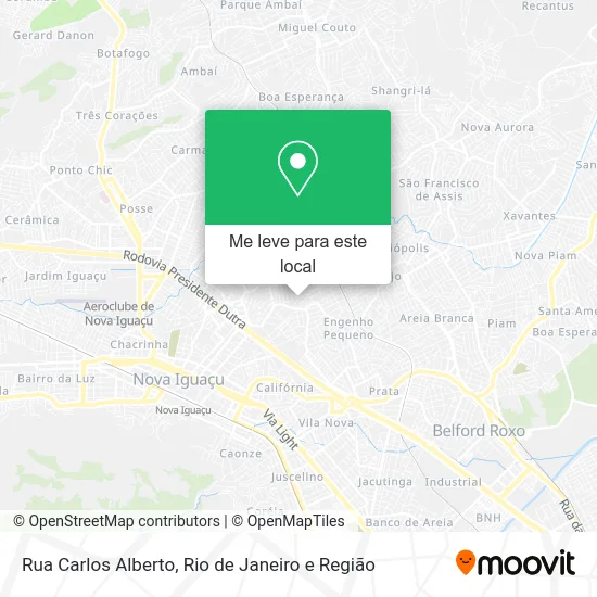Rua Carlos Alberto mapa