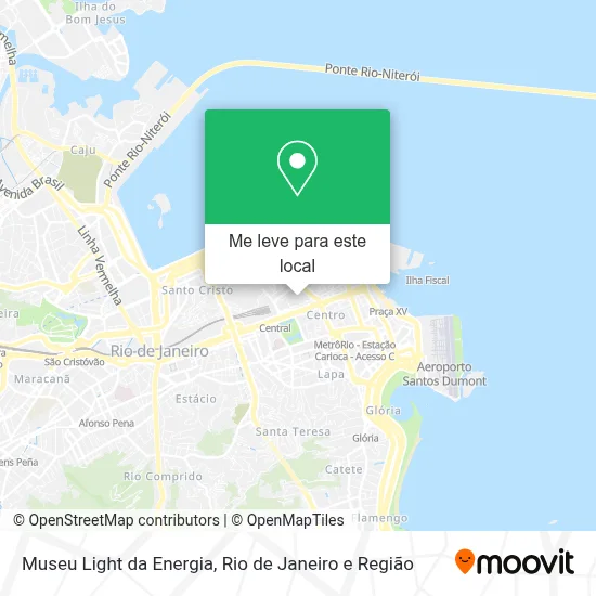 Museu Light da Energia mapa