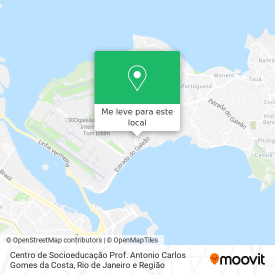 Centro de Socioeducaçāo Prof. Antonio Carlos Gomes da Costa mapa