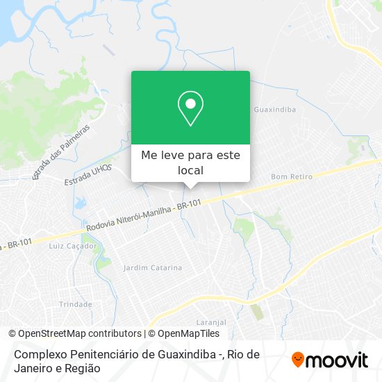 Complexo Penitenciário de Guaxindiba - mapa