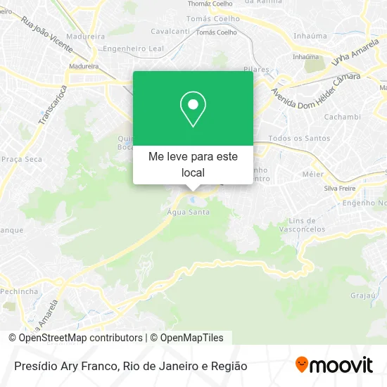 Presídio Ary Franco mapa