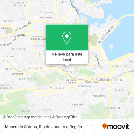Museu do Samba mapa