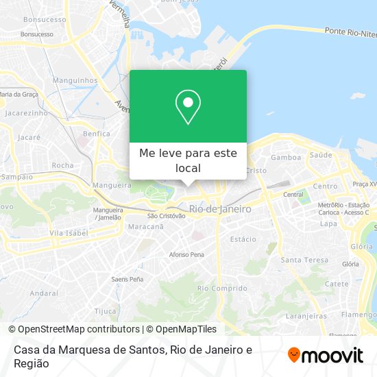Casa da Marquesa de Santos mapa