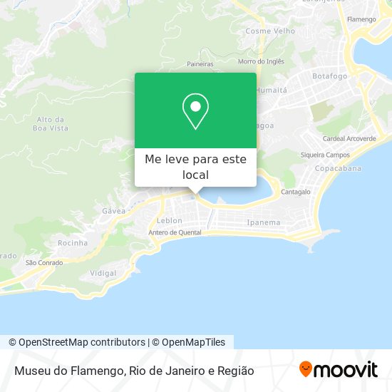 Museu do Flamengo mapa