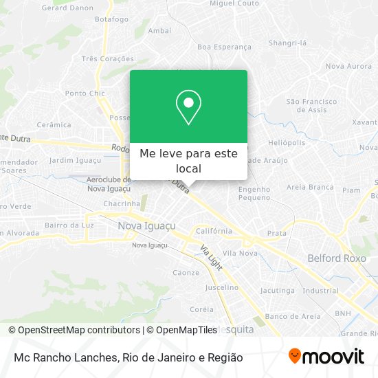 Mc Rancho Lanches mapa