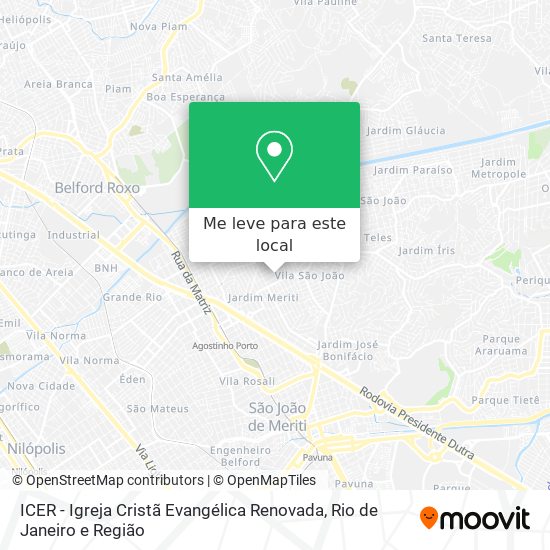 ICER - Igreja Cristã Evangélica Renovada mapa