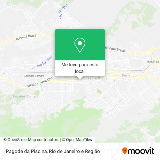 Pagode da Piscina mapa