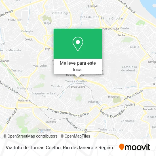 Viaduto de Tomas Coelho mapa
