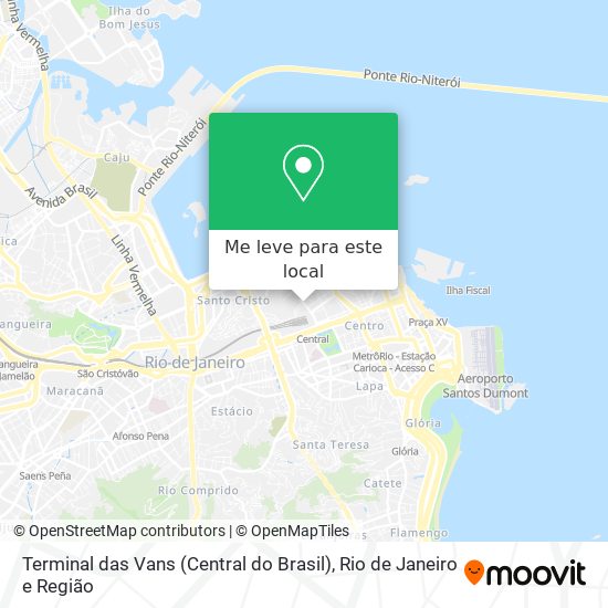 Terminal das Vans (Central do Brasil) mapa