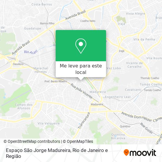 Espaço São Jorge Madureira mapa