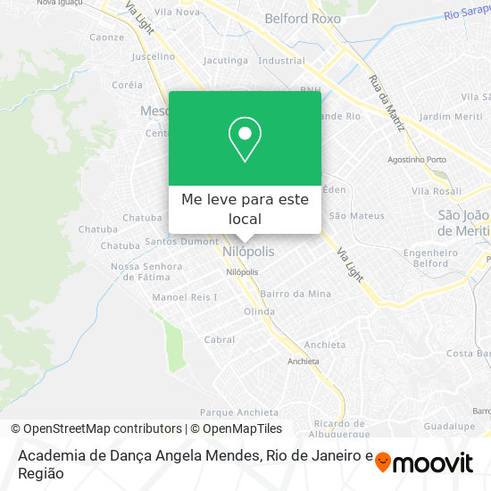 Academia de Dança Angela Mendes mapa