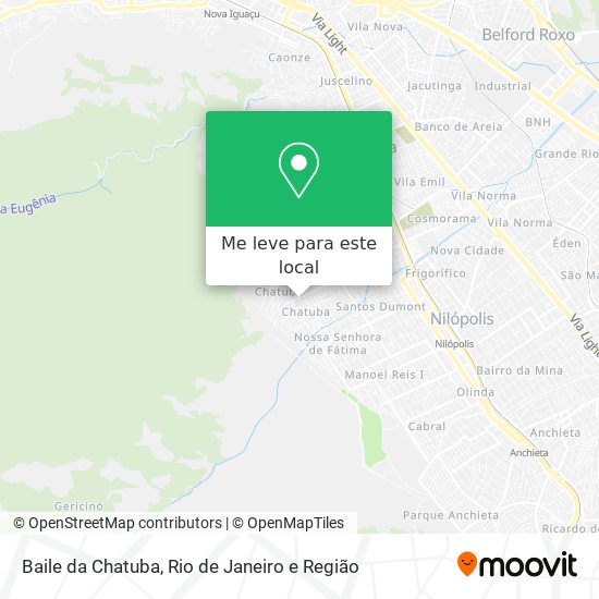 Baile da Chatuba mapa