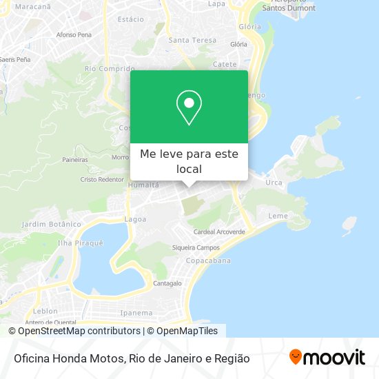 Oficina Honda Motos mapa