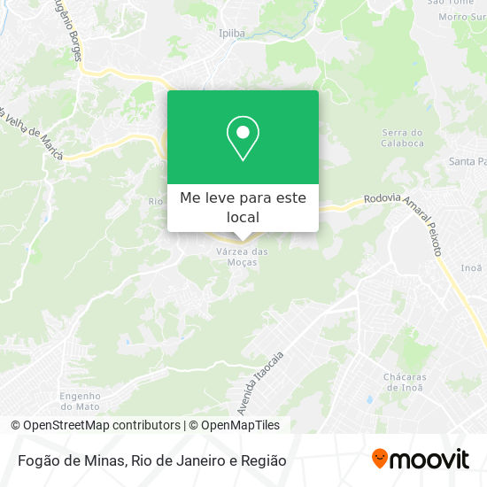 Fogão de Minas mapa
