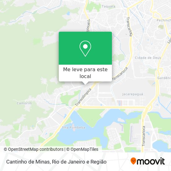 Cantinho de Minas mapa