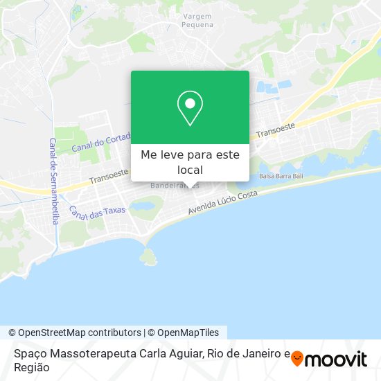 Spaço Massoterapeuta Carla Aguiar mapa