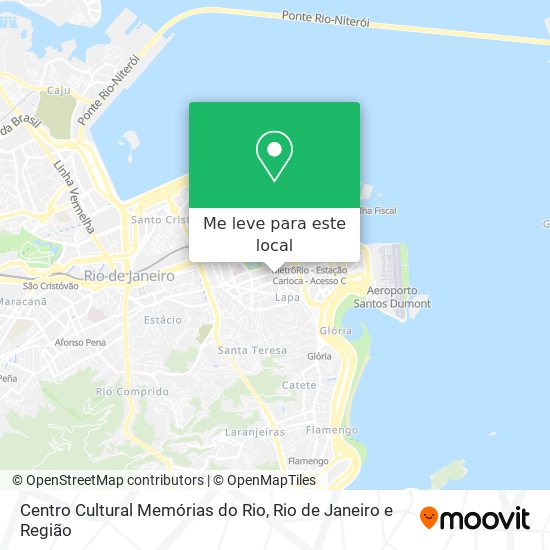 Centro Cultural Memórias do Rio mapa