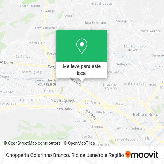 Chopperia Colarinho Branco mapa