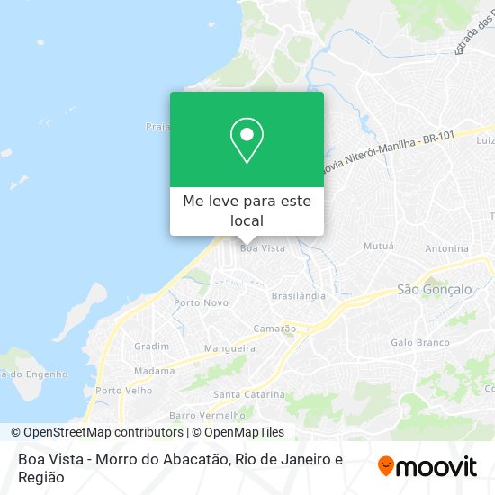 Boa Vista - Morro do Abacatão mapa