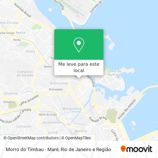 Morro do Timbau - Maré mapa