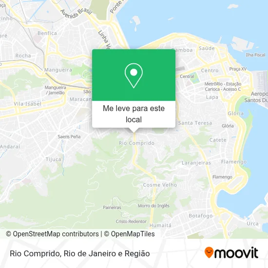 Rio Comprido mapa