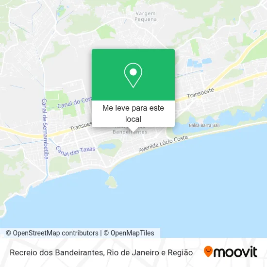 Recreio dos Bandeirantes mapa