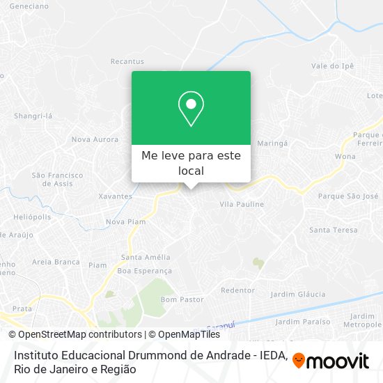Instituto Educacional Drummond de Andrade - IEDA mapa