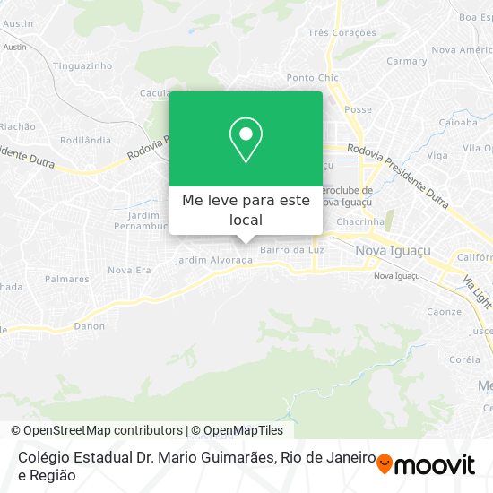 Colégio Estadual Dr. Mario Guimarães mapa