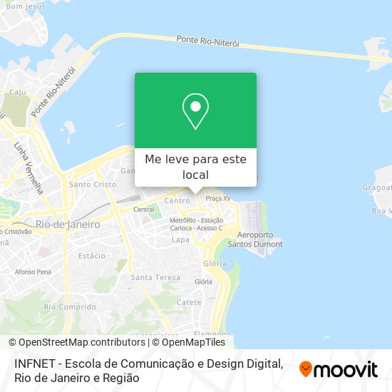 INFNET - Escola de Comunicação e Design Digital mapa