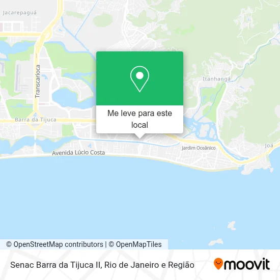 Senac Barra da Tijuca II mapa