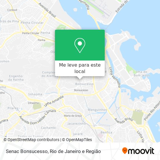 Senac Bonsucesso mapa