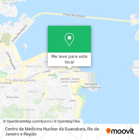 Centro de Medicina Nuclear da Guanabara mapa