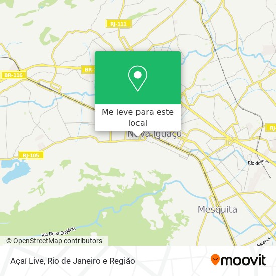 Açaí Live mapa