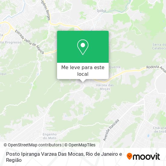 Posto Ipiranga Varzea Das Mocas mapa