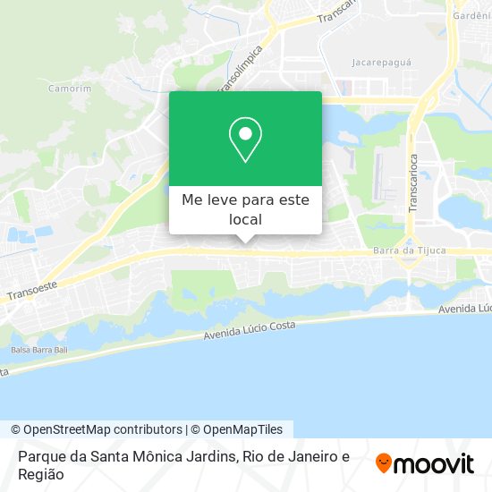 Parque da Santa Mônica Jardins mapa