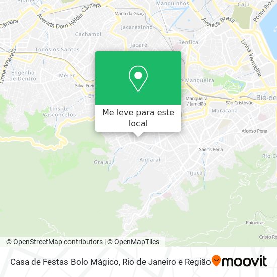 Casa de Festas Bolo Mágico mapa