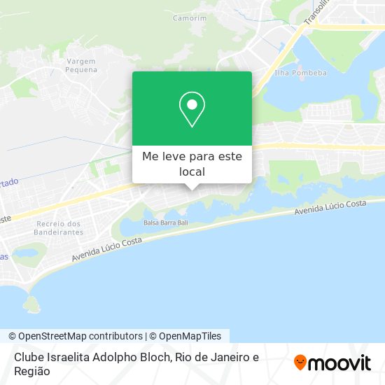 Clube Israelita Adolpho Bloch mapa