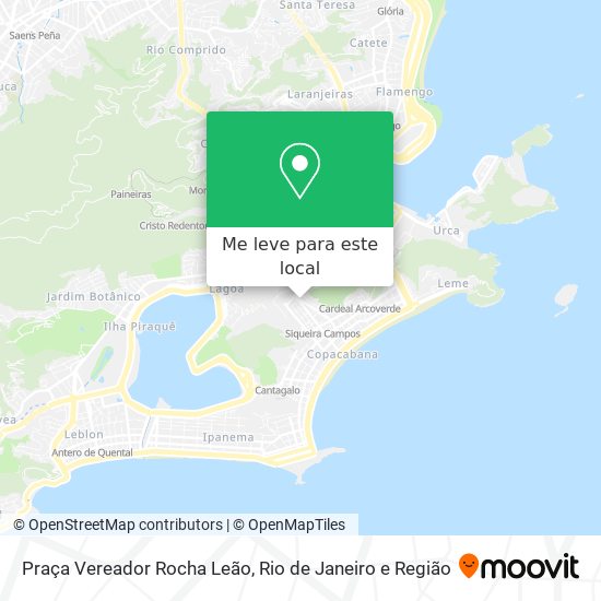 Praça Vereador Rocha Leão mapa