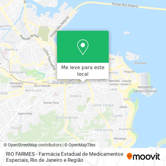 RIO FARMES	- Farmácia Estadual de Medicamentos Especiais mapa