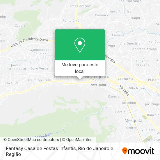 Fantasy Casa de Festas Infantis mapa