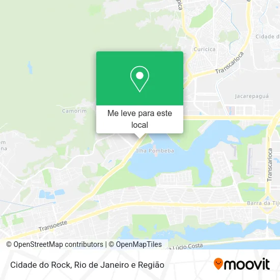 Cidade do Rock mapa