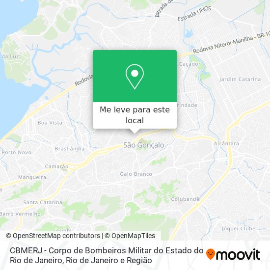 CBMERJ - Corpo de Bombeiros Militar do Estado do Rio de Janeiro mapa