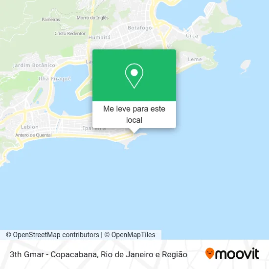 3th Gmar - Copacabana mapa