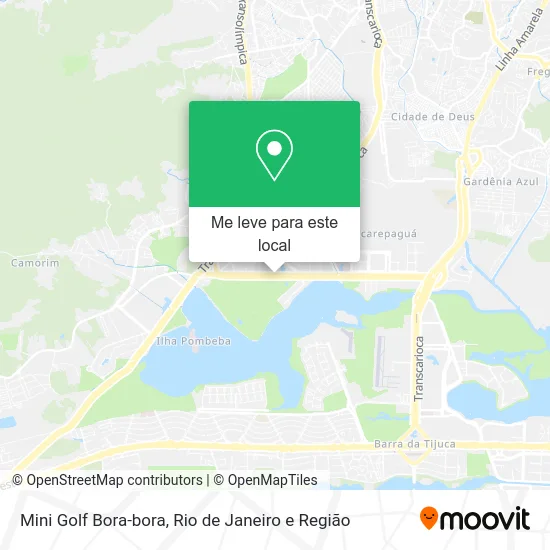 Mini Golf Bora-bora mapa