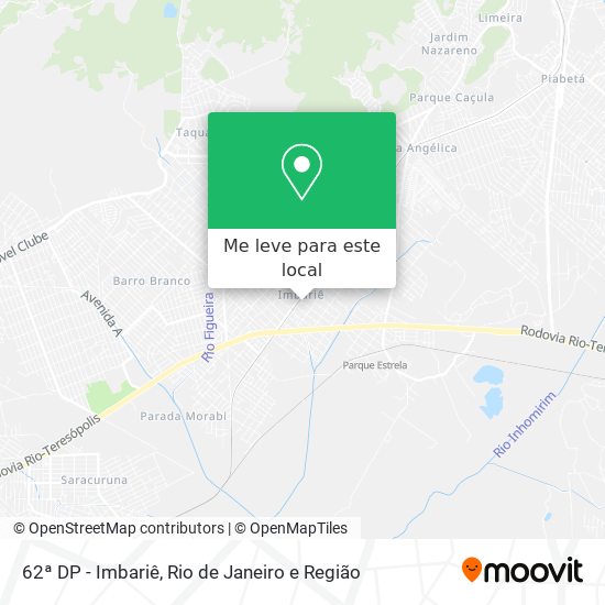 62ª DP - Imbariê mapa