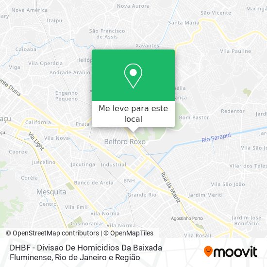 DHBF - Divisao De Homicidios Da Baixada Fluminense mapa